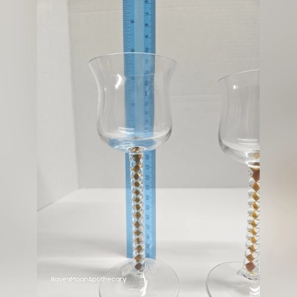 PartyLite Amber Votive Holder Set